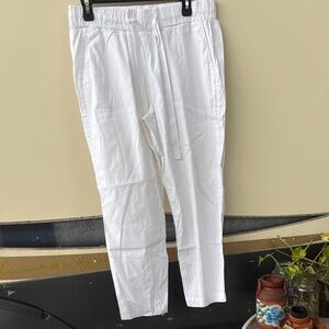 Theory White Sweatpants